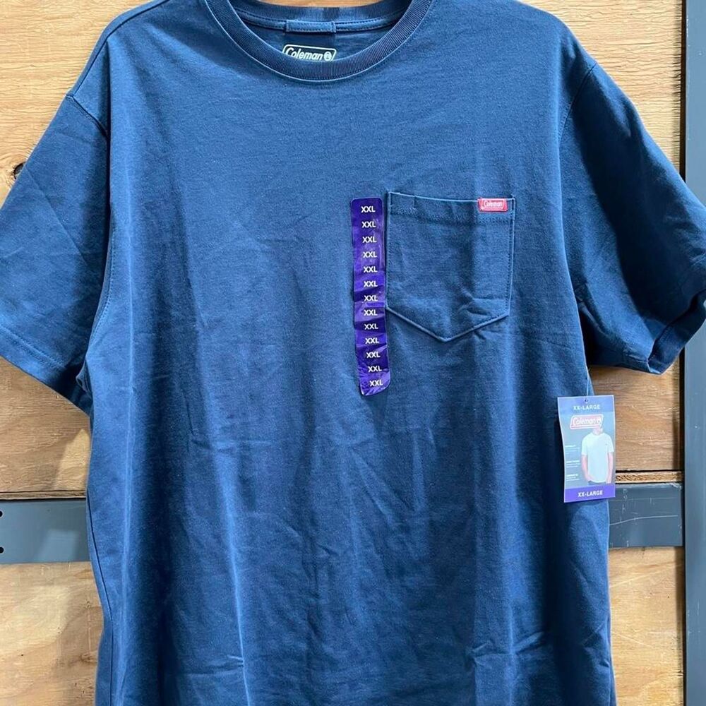 Unbranded Men's Navy and Black T-shirt